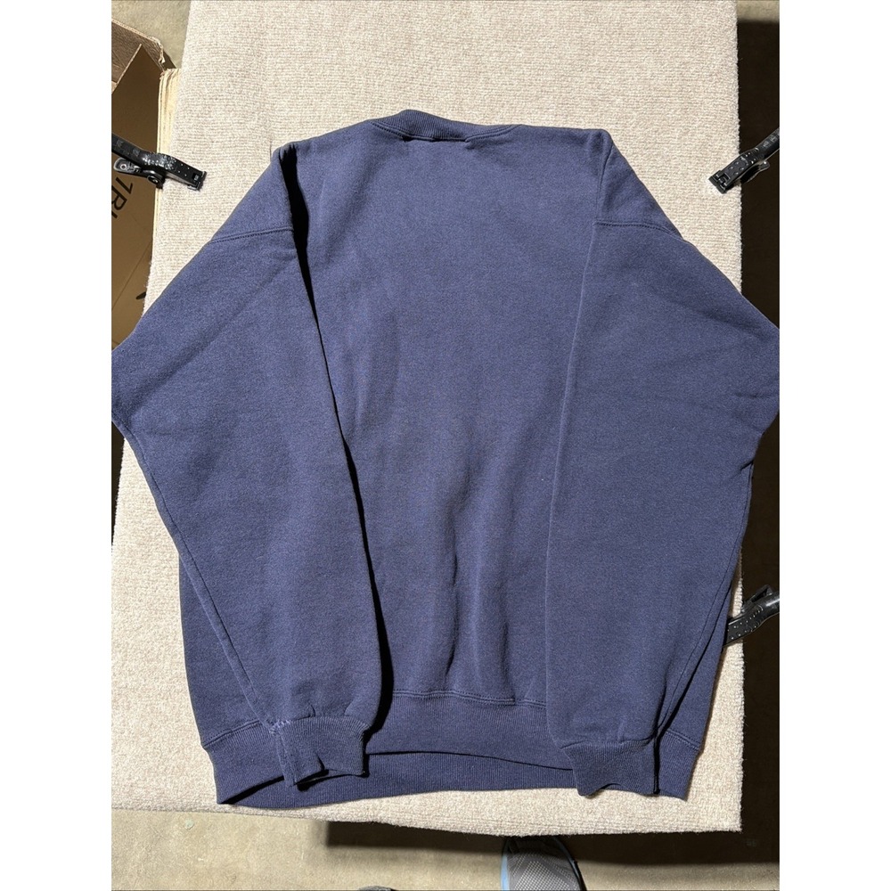 Vintage Heavyweight LEE Brand Pull Over San Francisco Blue Sweater Size Large - Picture 10 of 10